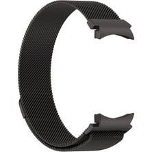 Samsung Galaxy Watch 6 44MM Uyumlu Kordon Hasır Metal Mıknatıslı Örgü Zore Krd-01 Kayış