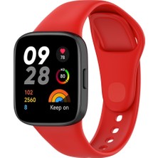 Xiaomi Redmi Watch 3 Uyumlu Kordon Silikon Spor Görünümlü Yumuşak Zore Krd-81 Kayış