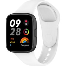 Xiaomi Redmi Watch 3 Uyumlu Kordon Silikon Spor Görünümlü Yumuşak Zore Krd-81 Kayış