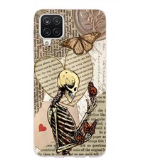 Mobilpad Samsung Galaxy A22 / M22 / M32 Uyumlu Baskılı Yumuşak Silikon Şeffaf Telefon Kılıfı