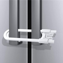 EkoAlışverişDünyam Çocuk Koruma Kilidi - Slide Dolap Çekmece Kilidi Sürgülü Kilit