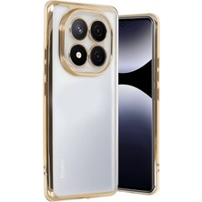 Hnrlishp Newface Xiaomi Redmi Note 14  Plus Kılıf Razer Lensli Silikon - Gold