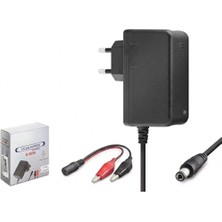 EkoAlışverişDünyam Akü Şarj Cihazı 6V 1.2A 7.2W Krokodil Uç Akü Şarj Adaptörü