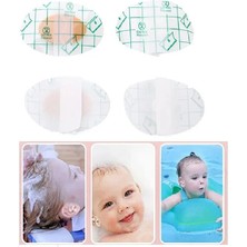 LTG Nova 20 Adet Bebek Banyo Havuz Kulak Bandı -Şeffaf Su Geçirmez Yapışkanlı Bant Kuaför Bandı