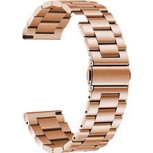 Huawei Watch Gt 3 42MM 20MM Uyumlu Kordon Metal Baklalı Tasarım Zore Band-04 Kayış