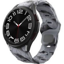 Samsung Galaxy Watch 5 40MM Uyumlu Zore KRD-116 20MM Futbol Desenli Spor Tasarımlı Silikon Kordon
