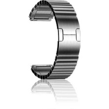 Zore Samsung Galaxy Watch 46MM Uyumlu 22MM Kordon Paslanmaz Çelik Luxury Metal Krd-35 Kayış