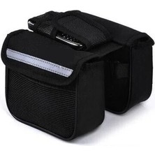 EkoAlışverişDünyam Bisiklet Çok Amaçlı Heybe Çanta  Kadro Üstü Telefon Tutuculu - Siyah