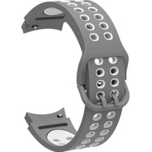 Zore Samsung Galaxy Watch 4 42MM 20MM Uyumlu Kordon Silikon Esnek Yumuşak Delikli Spor Krd-02 Kayış
