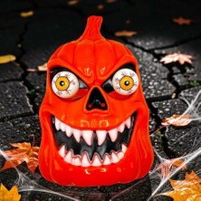 Kuzey Oyuncak Renkli LED Işıklı Turuncu Bal Kabağı Maskesi Cadılar Bayramı Korku Maskesi Pumpkın Halloween Mask