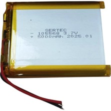 Eco Port Sertec 105568 3.7V 5000 Mah Li-Polymer Pil (DEVRELI/1.5A)