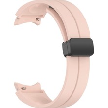 Samsung Galaxy Watch 5 40MM Uyumlu Kordon Silikon Metal Mıknatıslı Toka Zore Krd-84 Kayış