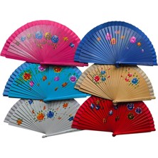 Eco Port Bambu Çift Taraflı Yelpaze Karışık Renkler 12'li Paket