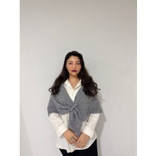 Blackbird Luxe Içten Geçirmeli Triko Üçgen Şal