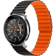 Zore Samsung Galaxy Watch 46MM Uyumlu Kordon Suni Deri Yumuşak Soft Yüzey Krd-52 Kayış