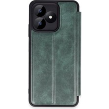Eco Port Realme Note 50 4g Kılıf Flip Cover - Koyu Yeşil