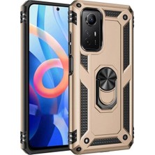 Eco Port Xiaomi Redmi Note 12S Kılıf Sofya Yüzüklü Silikon Kapak - Gold