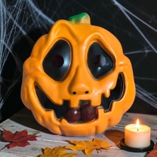Kuzey Oyuncak Turuncu Bal Kabağı Maskesi Cadılar Bayramı Korku Maskesi Orange Pumpkın Halloween Mask Parti Maskesi
