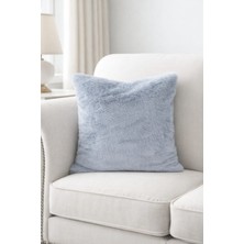 Bn Çaki Pelüş Çift Taraflı Kırlent Kılıfı 45X45 Mavi