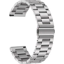 Huawei Gt2 42MM 20MM Uyumlu Kordon Metal Baklalı Tasarım Zore Band-04 Kayış