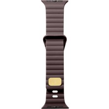 Zore Apple Watch Ultra 49MM Uyumlu Kordon Silikon Soft Yüzey Metal Tokalı Krd-73 Kayış