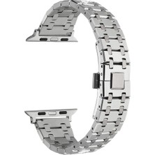 Apple Watch Ultra 49MM Uyumlu Kordon Paslanmaz Metal Çift Renkli Zore Krd-83 Kayış