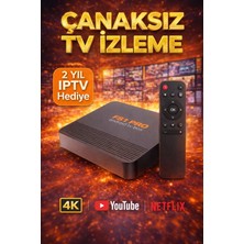 Fs1 Pro Tv Box 4K - 2 Yıl Iptv Hediyeli Media Player
