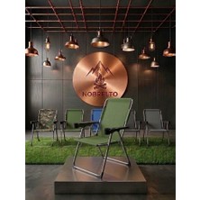 Nobrelto Premium Katlanır Kamp Sandalyesi - 130 kg Kapasiteli Çift Bardaklıklı Comfort Series