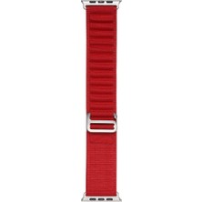 Zore Apple Watch 7 45MM Uyumlu Kordon Naylon Kumaş Spor Görünümlü Band-74 Hasır Kayış
