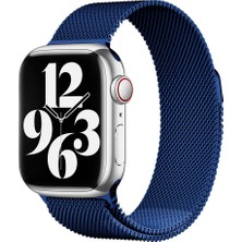 Apple Watch 40MM Uyumlu Kordon Hasır Metal Mıknatıslı Zore Band-01 Kayış