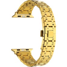 Apple Watch 42MM Uyumlu Kordon Paslanmaz Metal Çift Renkli Zore Krd-83 Kayış