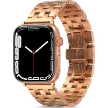 Zore Apple Watch Ultra 49MM Uyumlu Kordon Metal Geçmeli Paslanmaz Krd-20 Kayış