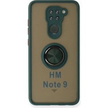 Hnrlishp Newface Xiaomi Redmi Note 9 Kılıf Montreal Yüzüklü Silikon Kapak - Yeşil