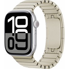 Zore Apple Watch 42MM Uyumlu Kordon Paslanmaz Çelik Luxury Metal Krd-35 Kayış