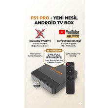 Çanaksız Tv Izleme Fs1 Pro Tv Box - 2 Yıl Iptv Hediyeli