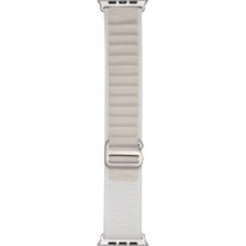 Zore Apple Watch 7 45MM Uyumlu Kordon Naylon Kumaş Spor Görünümlü Band-74 Hasır Kayış