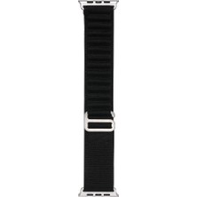 Zore Apple Watch 7 45MM Uyumlu Kordon Naylon Kumaş Spor Görünümlü Band-74 Hasır Kayış