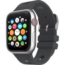 Apple Watch 7 41MM Uyumlu Delikli Tasarım Zore KRD-147 Silikon Kordon