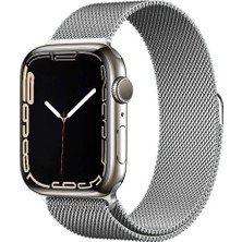 Apple Watch Ultra 49MM Uyumlu Kordon Hasır Metal Mıknatıslı Zore Band-01 Kayış