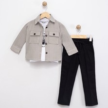 Sy Store Cepli Çıtçıtlı Gömlekli Erkek Çocuk Takım
