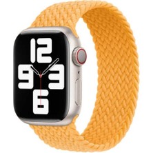 Zore Apple Watch 44MM Uyumlu Kordon Hasır Örgü Esnek Krd-32 Xsmall Kayış