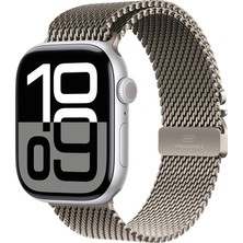 Apple Watch 7 45MM Uyumlu Zore KRD-100 Titanyum Hasır Kordon