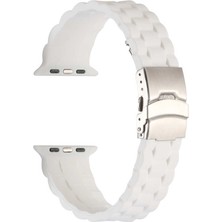Zore Apple Watch 7 45MM Uyumlu Krd-72 Silikon Kordon