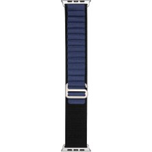 Zore Apple Watch 7 41MM Uyumlu Kordon Naylon Kumaş Spor Görünümlü Band-74 Hasır Kayış