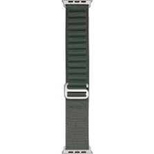 Zore Apple Watch 7 45MM Uyumlu Kordon Naylon Kumaş Spor Görünümlü Band-74 Hasır Kayış