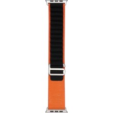 Zore Apple Watch 7 45MM Uyumlu Kordon Naylon Kumaş Spor Görünümlü Band-74 Hasır Kayış