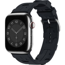 Zore Apple Watch 42MM Uyumlu Kordon Silikon Yumuşak Esnek Metal Klipsli Krd-92 Kayış