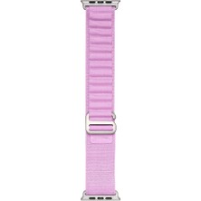 Zore Apple Watch 7 45MM Uyumlu Kordon Naylon Kumaş Spor Görünümlü Band-74 Hasır Kayış