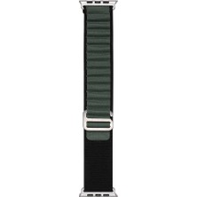 Zore Apple Watch 7 45MM Uyumlu Kordon Naylon Kumaş Spor Görünümlü Band-74 Hasır Kayış
