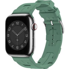 Zore Apple Watch 42MM Uyumlu Kordon Silikon Yumuşak Esnek Metal Klipsli Krd-92 Kayış